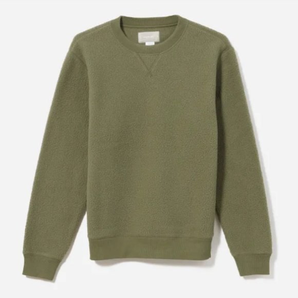 Everlane Jackets & Blazers - Everlane ReNew Fleece Sweatshirt in Surplus
